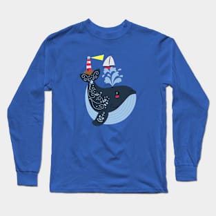 Sea whale Long Sleeve T-Shirt